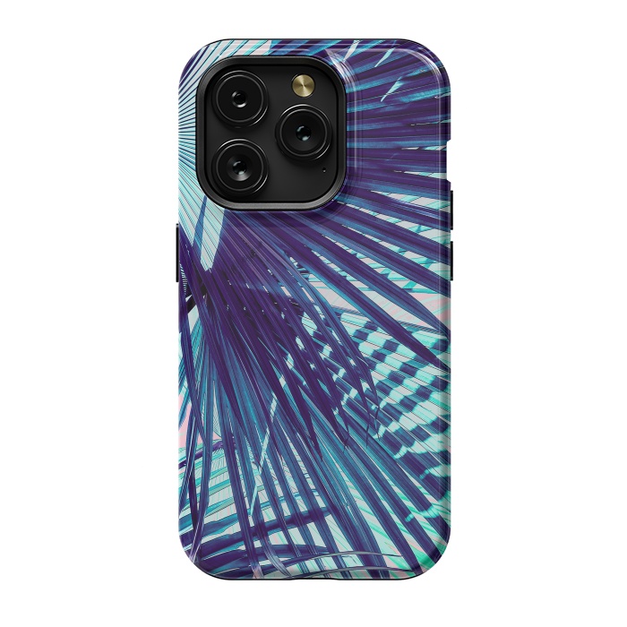 iPhone 15 Pro StrongFit Palm leaf on the beach by Mmartabc