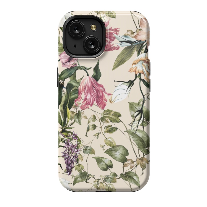 iPhone 15 StrongFit Detailed botanical garden by Mmartabc