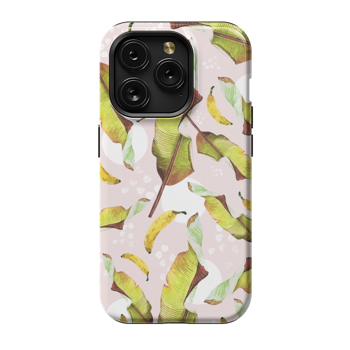 iPhone 15 Pro StrongFit Banana leaf and bananas by Mmartabc