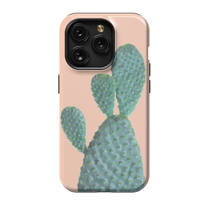 iPhone 15 Pro StrongFit Cactus Watercolor by Alemi