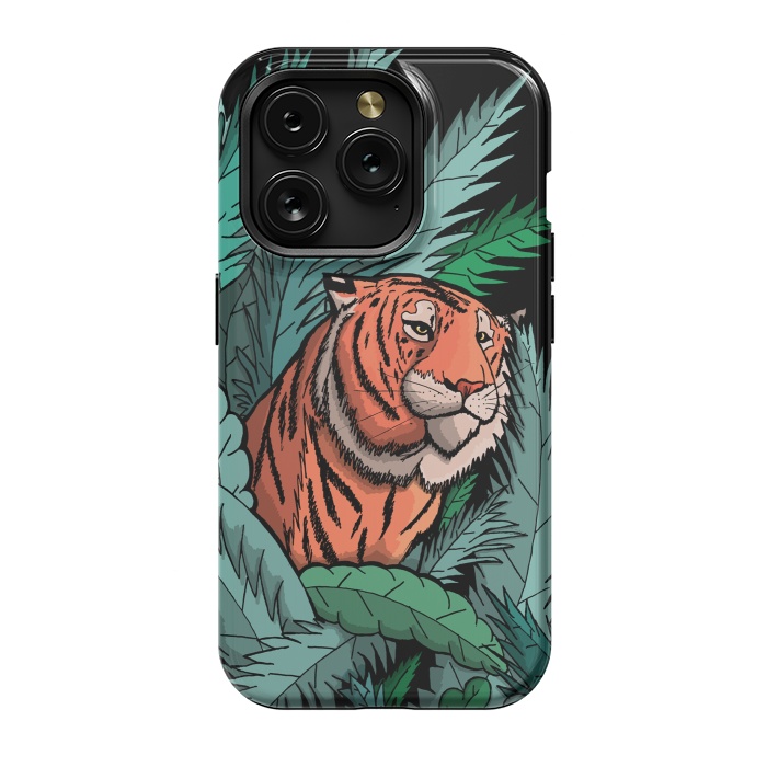 iPhone 15 Pro StrongFit As the tiger emerged from the jungle by Steve Wade (Swade)