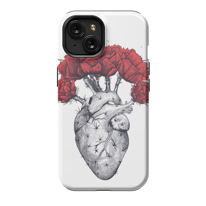 iPhone 15 StrongFit Cactus heart by kodamorkovkart