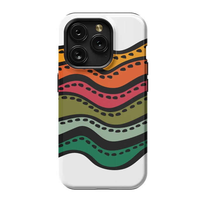 iPhone 15 Pro StrongFit Color Waves by Majoih
