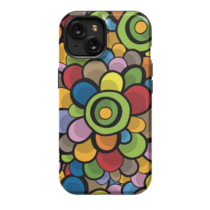 iPhone 15 StrongFit Spring Bubble Flower by Majoih