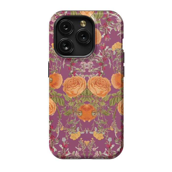 iPhone 15 Pro StrongFit Vibrant Botanic by Zala Farah