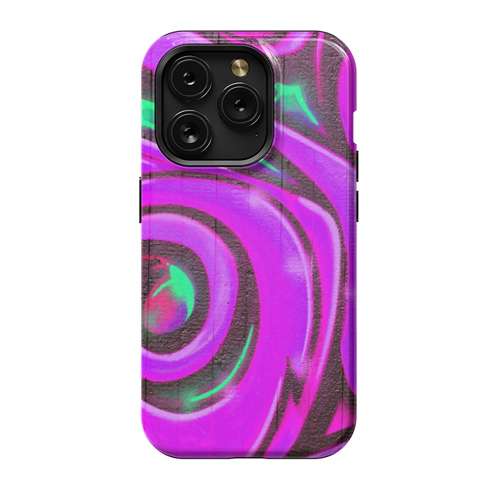 iPhone 15 Pro StrongFit Pink Graffiti by Andrea Haase