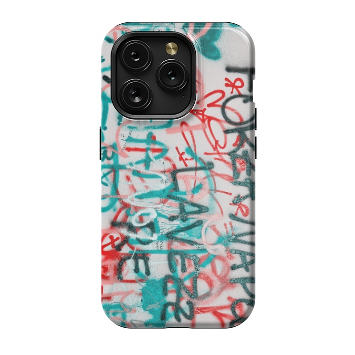 iPhone 15 Pro StrongFit Graffiti Text by Andrea Haase