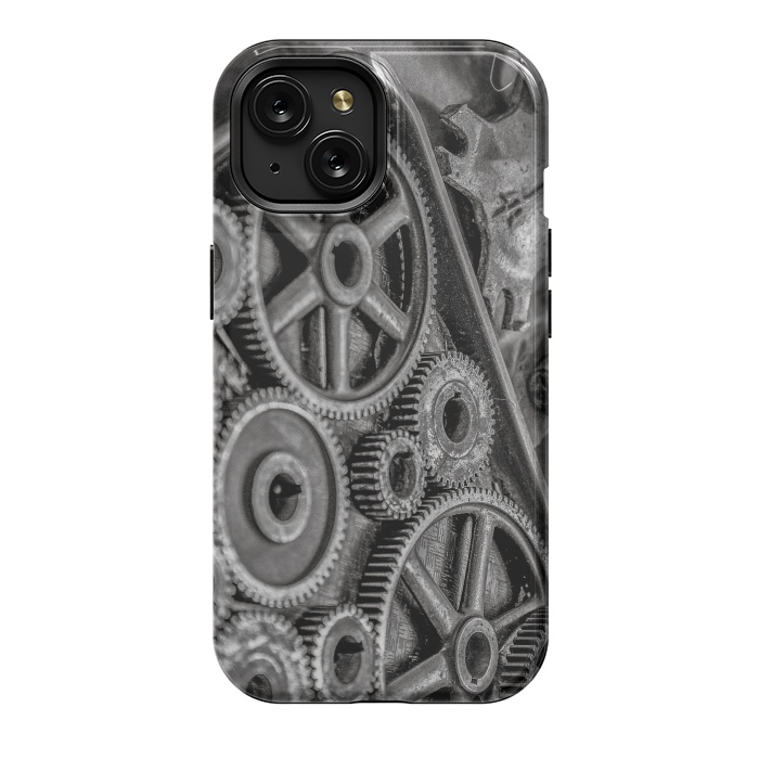 iPhone 15 StrongFit Steampunk Gear by Andrea Haase
