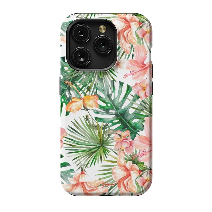 iPhone 15 Pro StrongFit Tropical Flower Jungle by  Utart