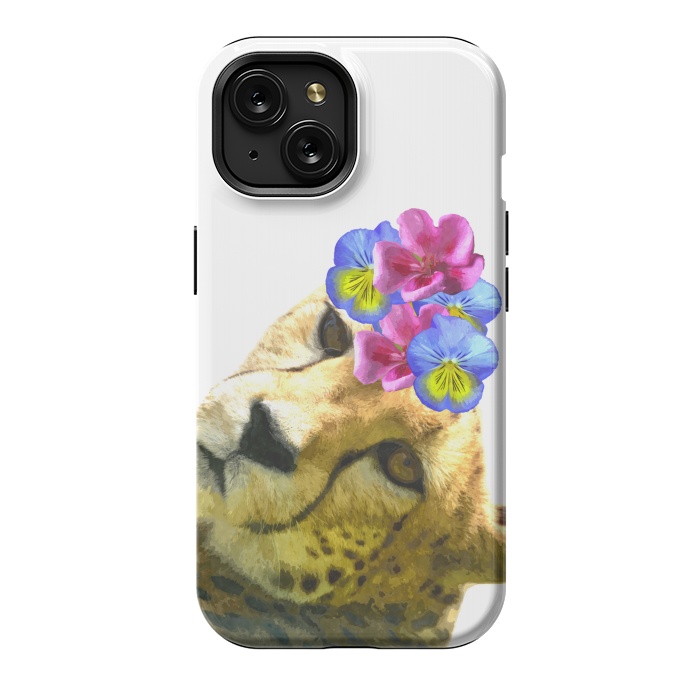iPhone 15 StrongFit Cute Cheetah by Alemi