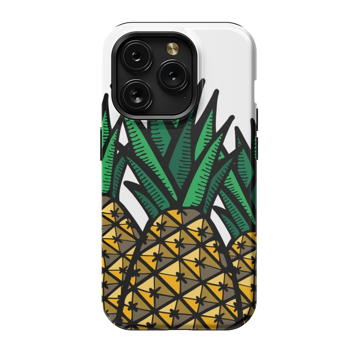 iPhone 15 Pro StrongFit Pineapple Field by Majoih
