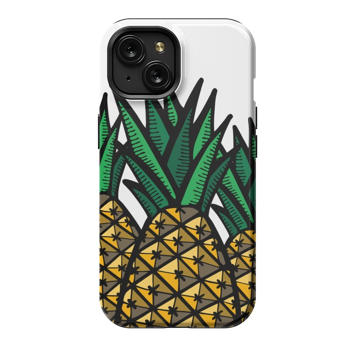 iPhone 15 StrongFit Pineapple Field by Majoih