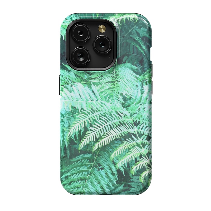 iPhone 15 Pro StrongFit Fern Tropical Leaves by Alemi