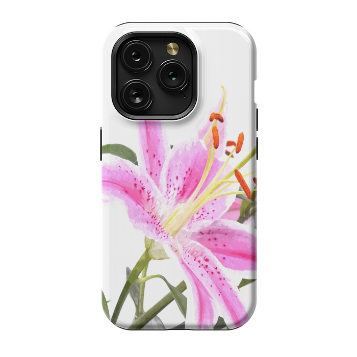iPhone 15 Pro StrongFit Pink Lily by Alemi