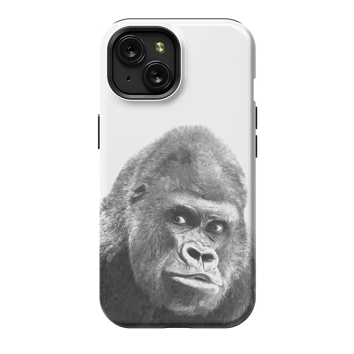iPhone 15 StrongFit Black and White Gorilla by Alemi