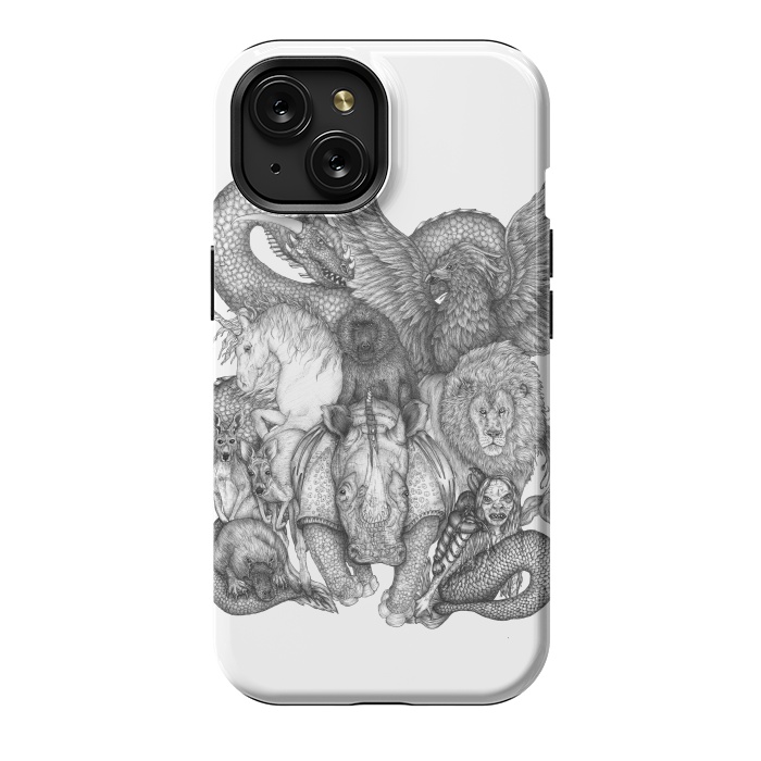 iPhone 15 StrongFit The Impossible Menagerie by ECMazur 
