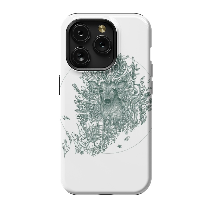 iPhone 15 Pro StrongFit Stag and Forest by ECMazur 