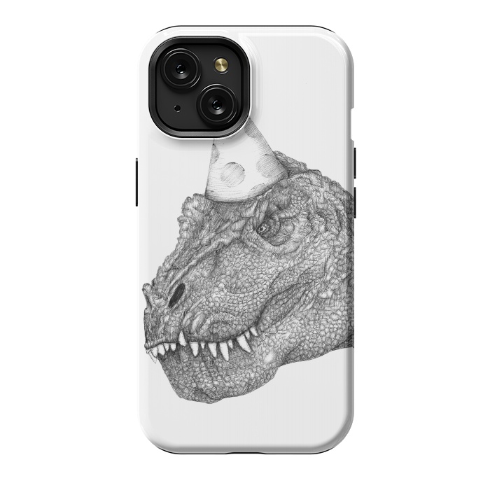 iPhone 15 StrongFit Party Dinosaur by ECMazur 