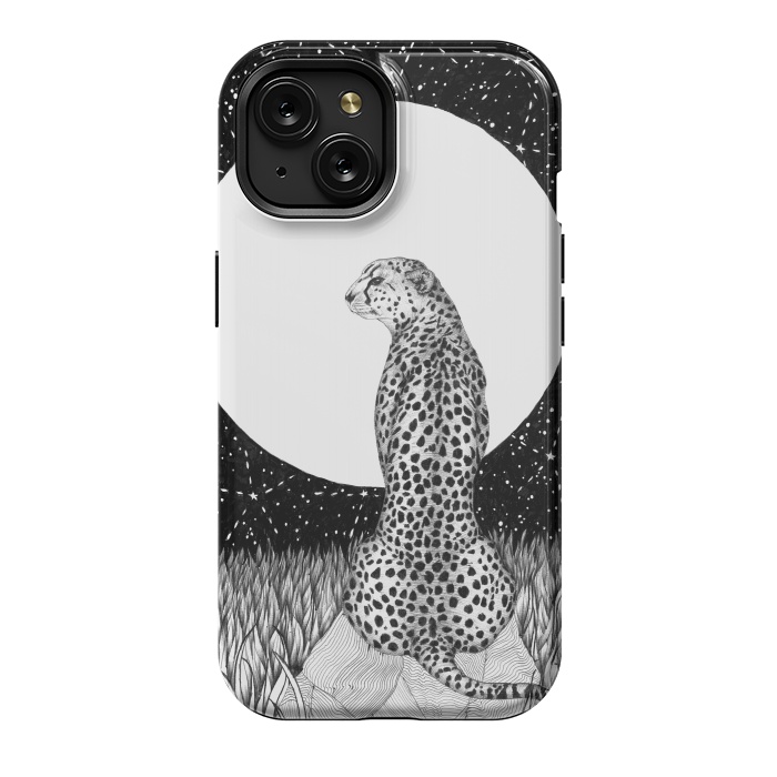 iPhone 15 StrongFit Cheetah Moon by ECMazur 