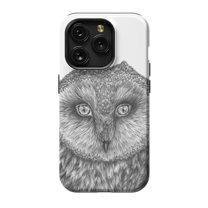 iPhone 15 Pro StrongFit Little Barn Owl by ECMazur 