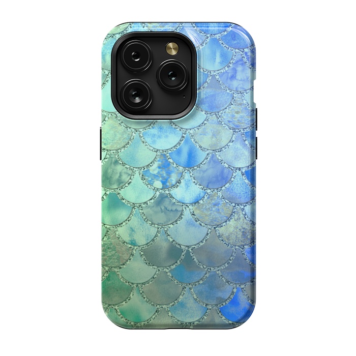 iPhone 15 Pro StrongFit Ocean green and blue Mermaid Scales by  Utart