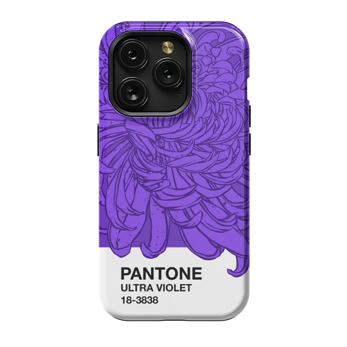 iPhone 15 Pro StrongFit Pantone ultra violet  by Evgenia Chuvardina