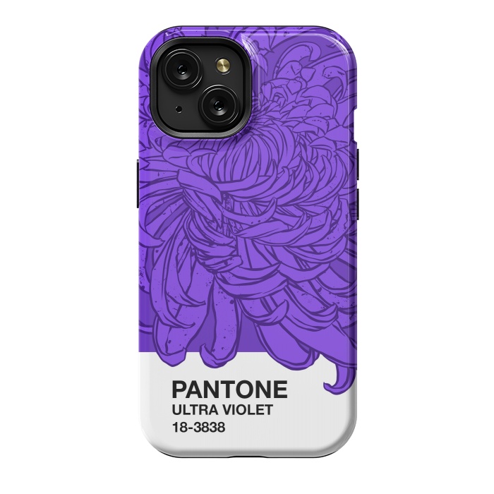 iPhone 15 StrongFit Pantone ultra violet  by Evgenia Chuvardina