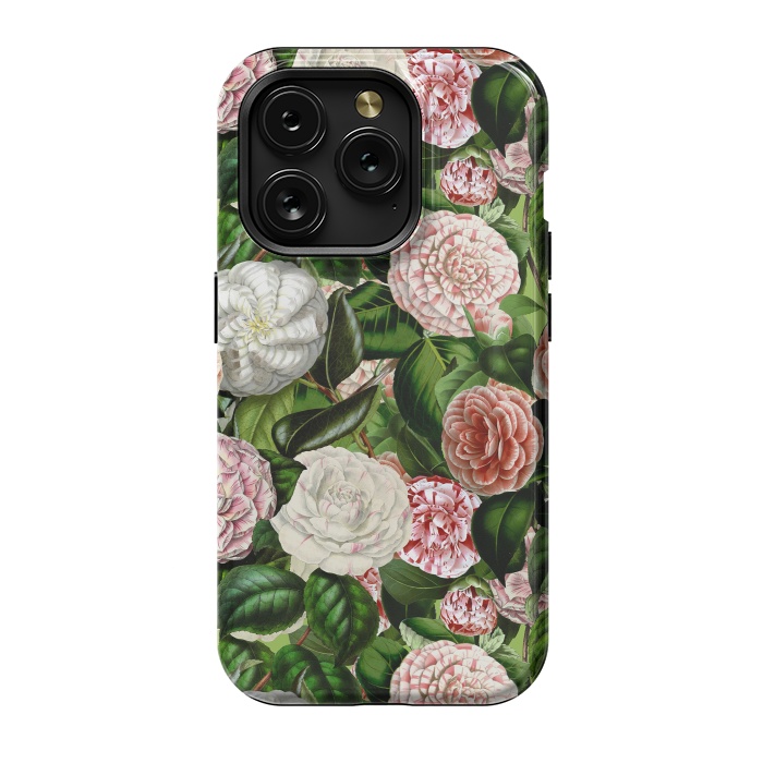 iPhone 15 Pro StrongFit Victorian Vintage Camellia Pattern by  Utart
