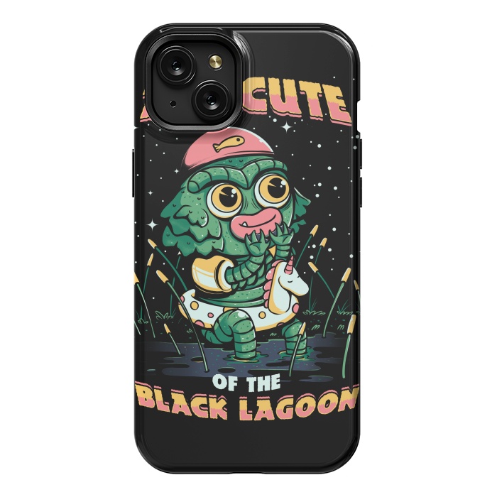 iPhone 15 Plus StrongFit Cute of the black lagoon! by Ilustrata
