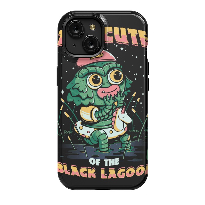 iPhone 15 StrongFit Cute of the black lagoon! by Ilustrata