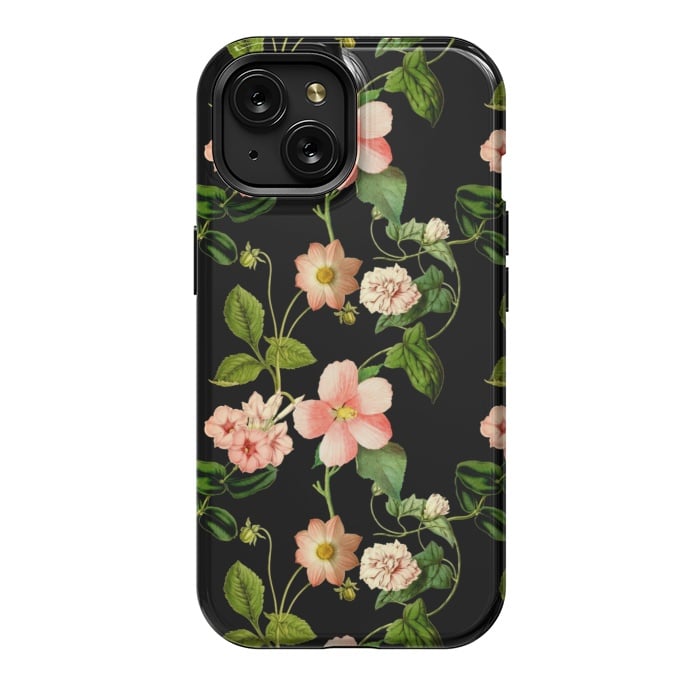 iPhone 15 StrongFit Beautiful vintage flowers by  Utart