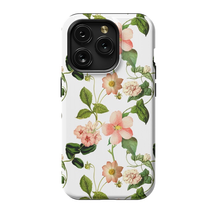 iPhone 15 Pro StrongFit Lovely vintage flower pattern by  Utart