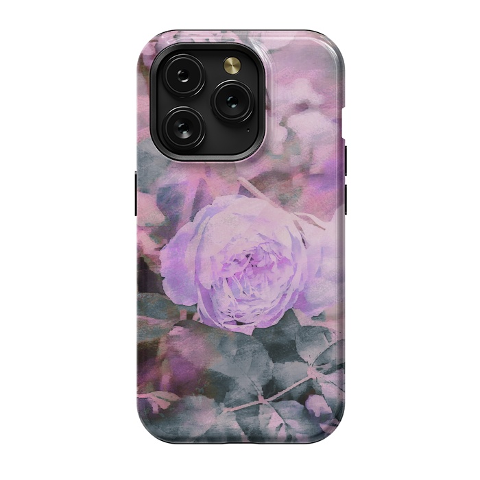 iPhone 15 Pro StrongFit Rose Mixed Media Art by Andrea Haase