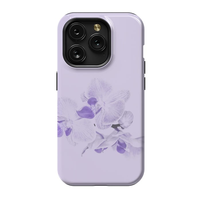 iPhone 15 Pro StrongFit Purple Orchid Flower by Andrea Haase