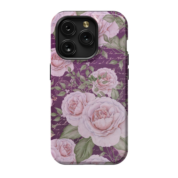 iPhone 15 Pro StrongFit Nostalgic Rose PAttern by Andrea Haase