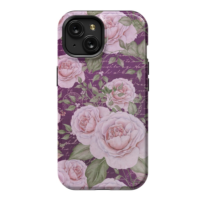 iPhone 15 StrongFit Nostalgic Rose PAttern by Andrea Haase