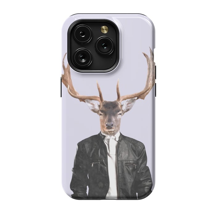 iPhone 15 Pro StrongFit Fashionable Deer Illustration by Alemi
