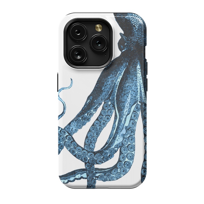 iPhone 15 Pro StrongFit Blue Octopus Illustration by Alemi