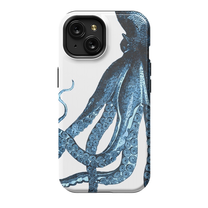 iPhone 15 StrongFit Blue Octopus Illustration by Alemi