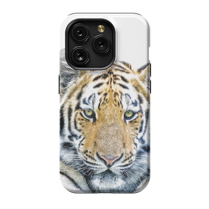 iPhone 15 Pro StrongFit Tiger Portrait by Alemi