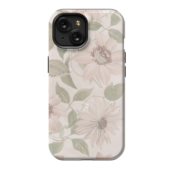 iPhone 15 StrongFit Nostalgic Flowers by Andrea Haase