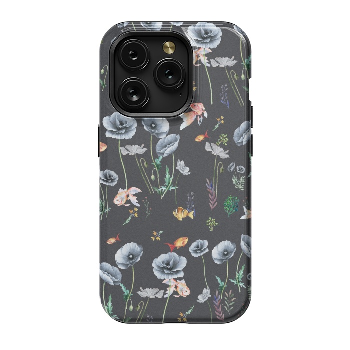 iPhone 15 Pro StrongFit Fishes & Garden by ''CVogiatzi.