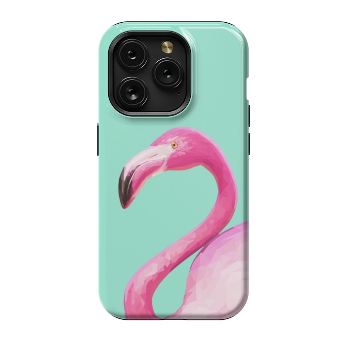 iPhone 15 Pro StrongFit Flamingo Baby by ''CVogiatzi.