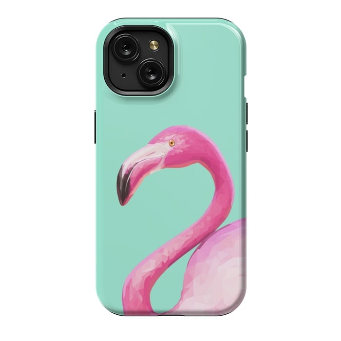 iPhone 15 StrongFit Flamingo Baby by ''CVogiatzi.