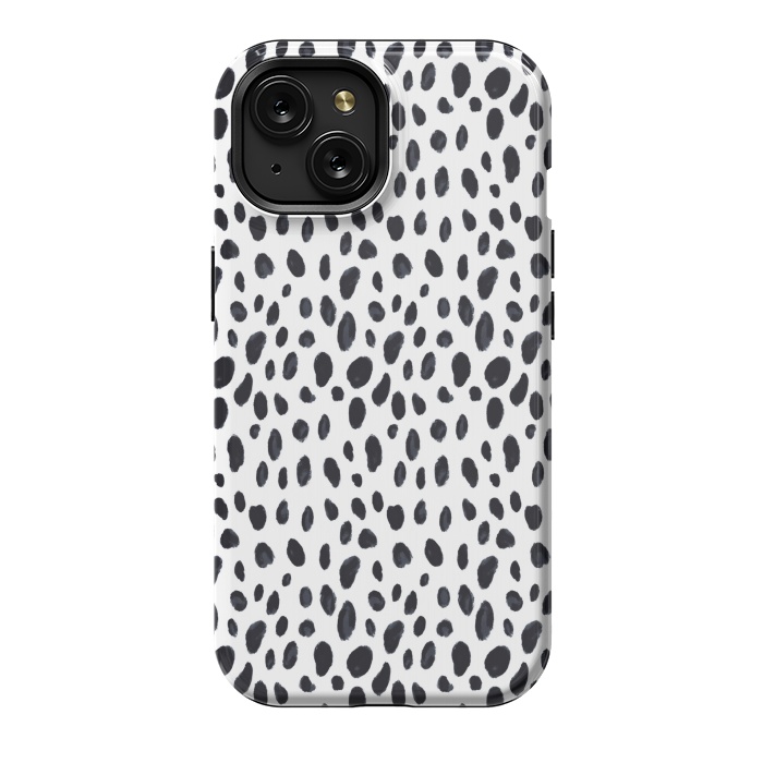 iPhone 15 StrongFit Polka Dots DSN by Joanna Vog