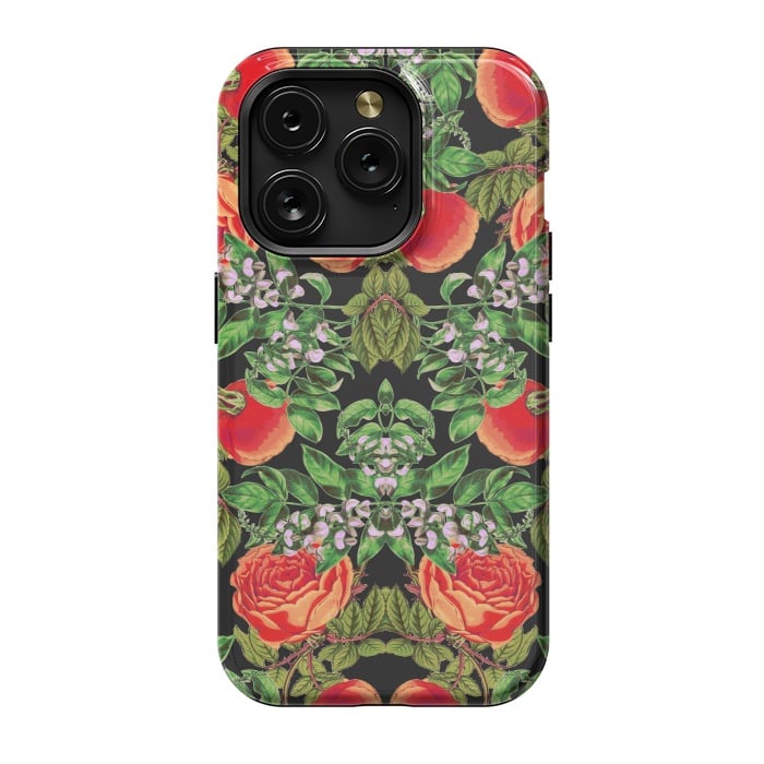 iPhone 15 Pro StrongFit Floral Tomato by Zala Farah