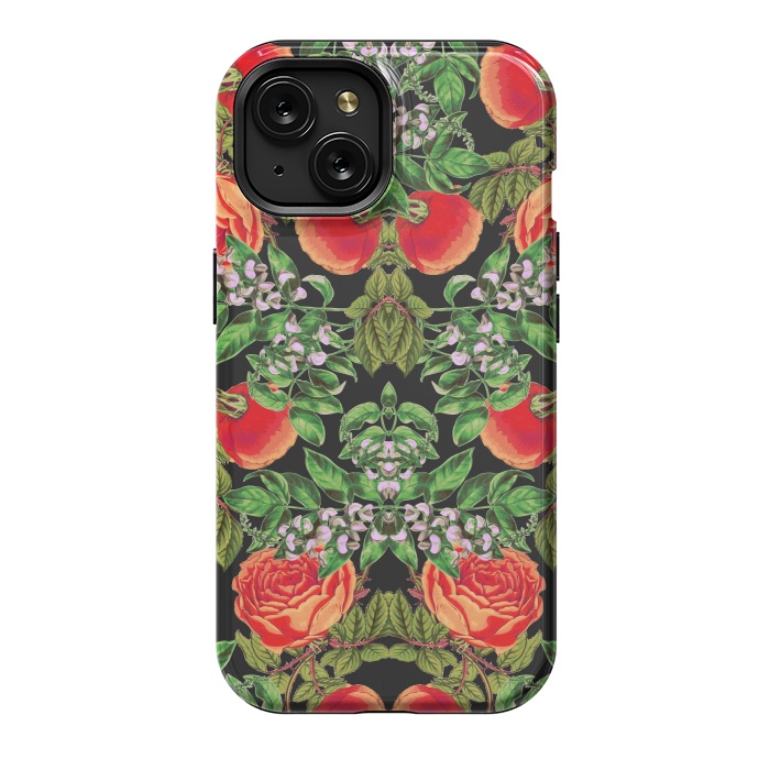 iPhone 15 StrongFit Floral Tomato by Zala Farah