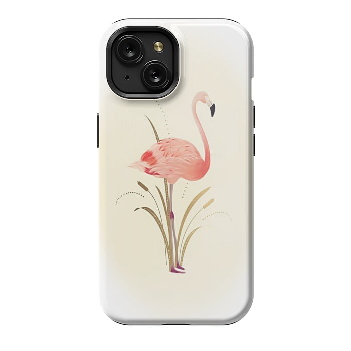 iPhone 15 StrongFit Flamingo Dream by Joanna Vog