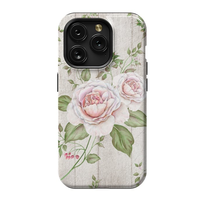 iPhone 15 Pro StrongFit Pink Rose by Creativeaxle