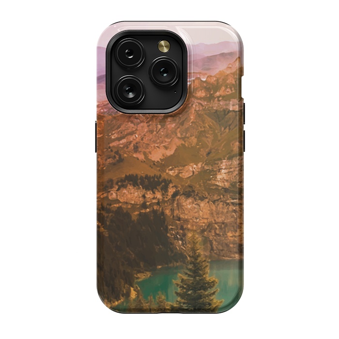 iPhone 15 Pro StrongFit Mountain Valley by Creativeaxle